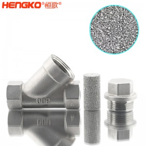 恒歌定制316L粉末燒結(jié)不銹鋼Y型過(guò)濾器耐腐蝕易清洗，用于化工行業(yè)