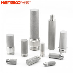 廠家來(lái)圖定制粉末燒結(jié)316L不銹鋼過(guò)濾器濾芯防塵耐腐蝕，用于化工制藥